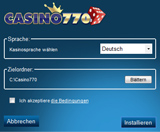 Installeer Casino 770 Software